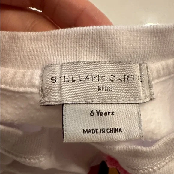 Stella McCartney Kids Paintbrush  fleece Sweatshirt -  size 6 - Picture 3 of 3